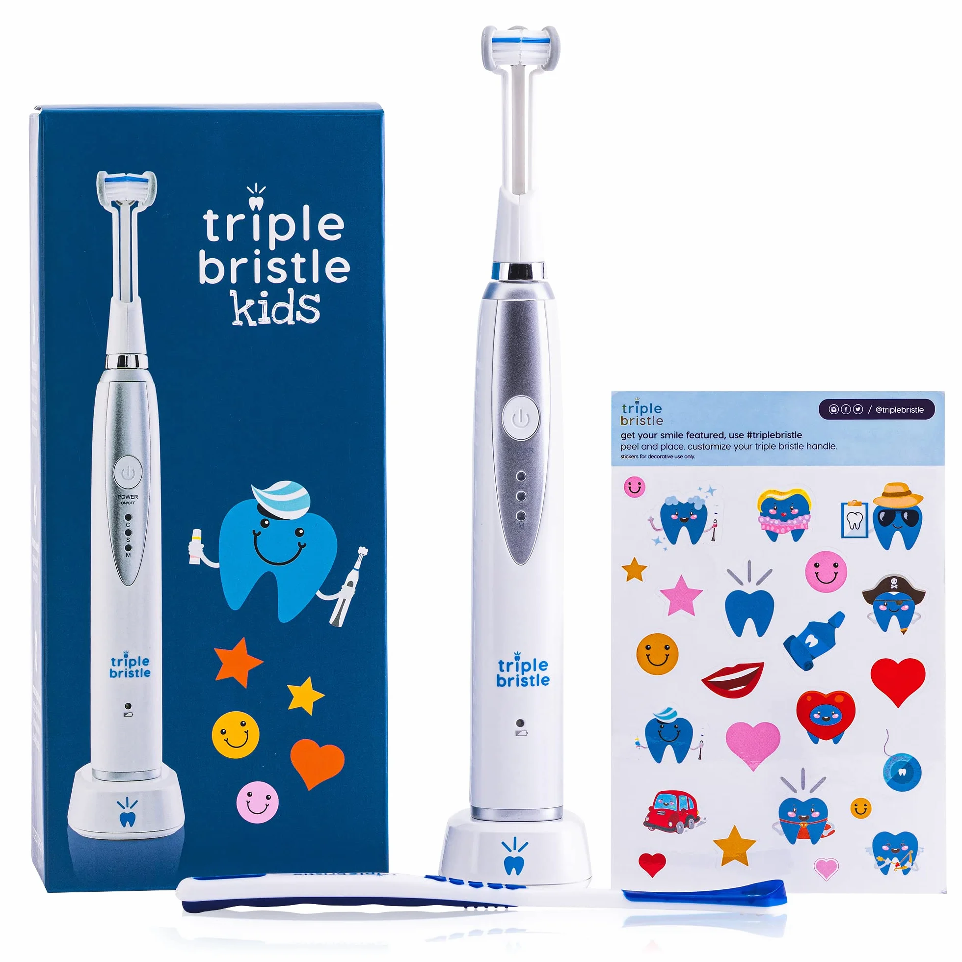Kids + 3-Sided Sonic Toothbrush Bundle