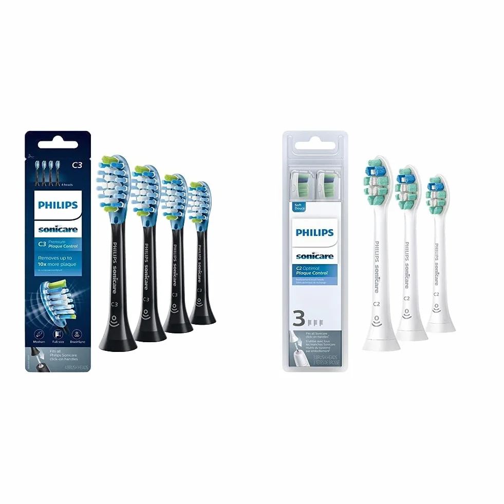 Genuine C3 Premium Plaque Control and C2 Optimal Plaque Control Replacement Toothbrush Heads
