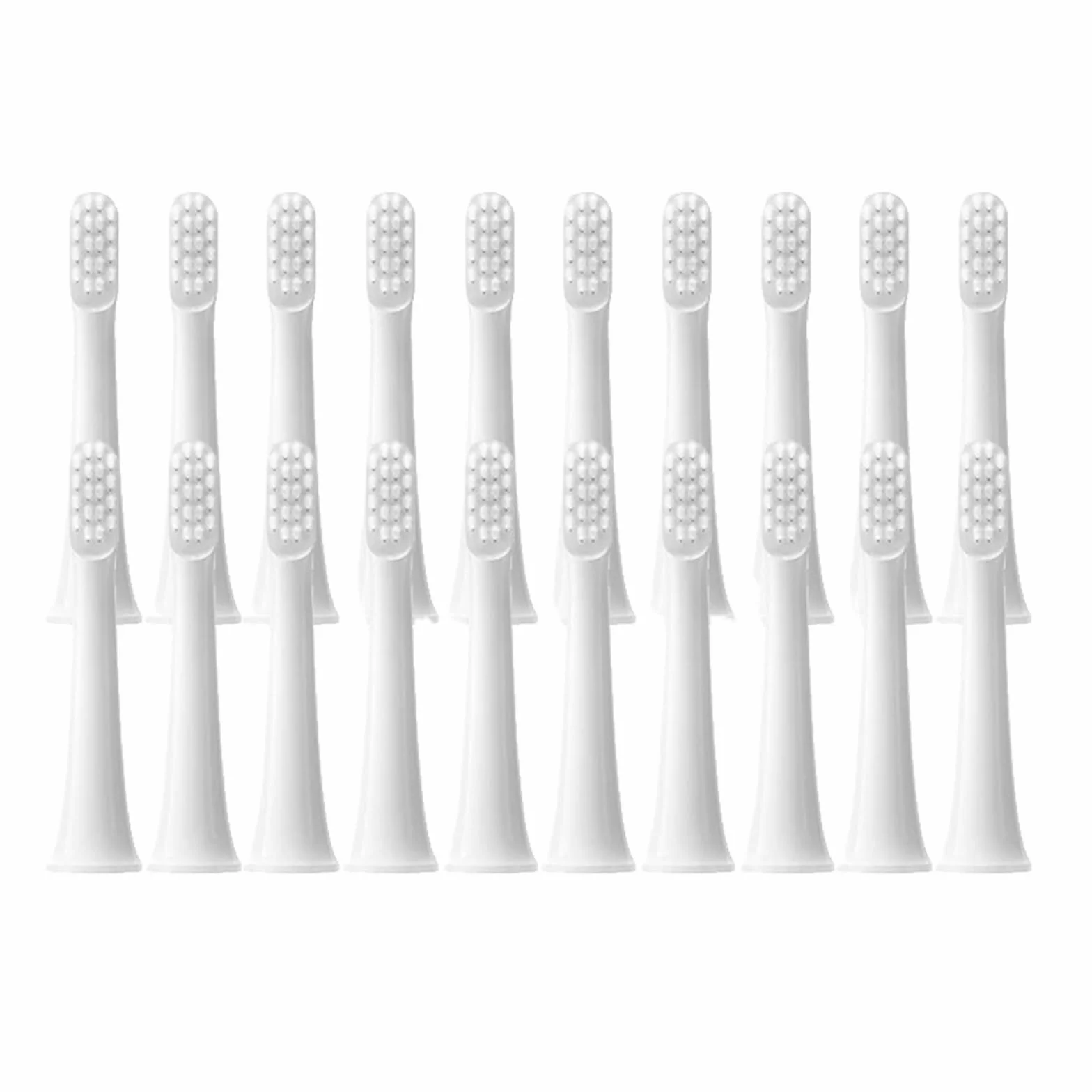 Brush Heads, Compatible with T100 Soft Bristle | Replacement toothbrush heads for sonic electric toothbrush, plastic, adults(100Pcs White)