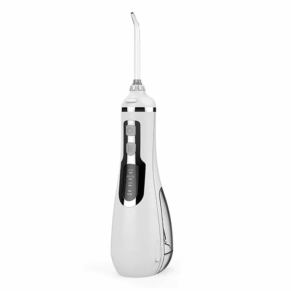 Cordless Water Flosser, 200ml Cordless Portable Electric Water Flosser with 3 Modes and 4 Jet Tips, Ipx7 Waterproof, USB Rechargeable for Travel (Color : White)
