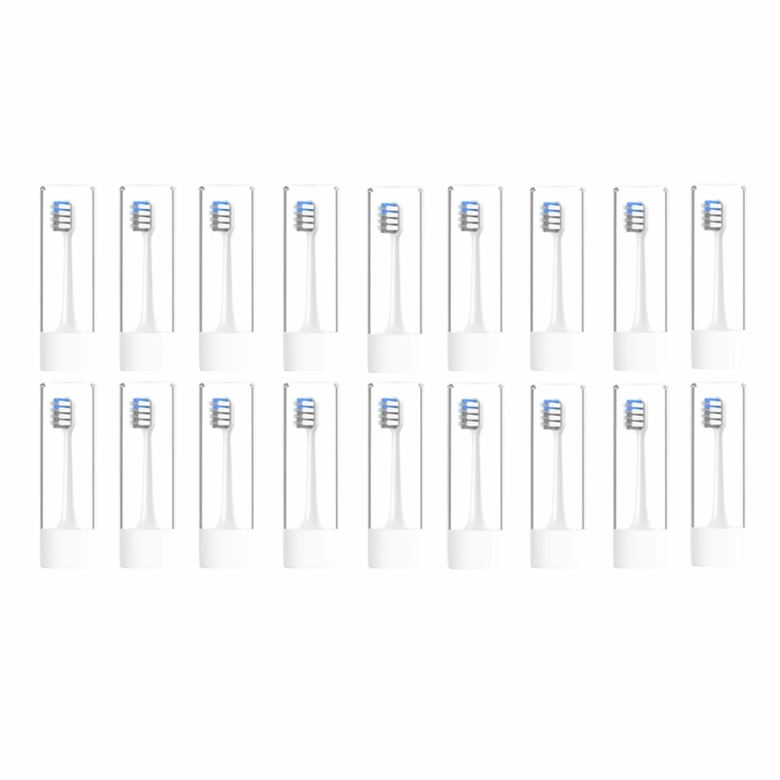 Replacement Toothbrush Head, Compatible with T200 T200C | Sonic electric toothbrush brush head, boxed 30/20/16/8/4PCS(White gray-20PCS)