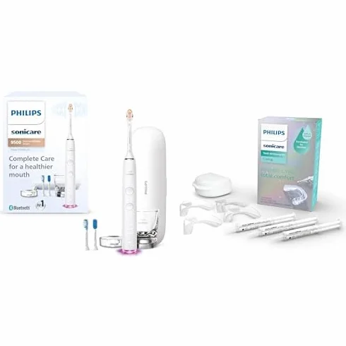 Electric Toothbrush (White) + the New Teeth Whitening Kit